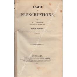 Traite des prescriptions - copertina
