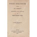Poesie Romanesche lette alla società artistica ed operaia