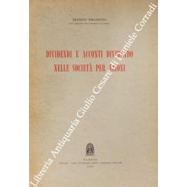 Dividendi e acconti dividendo nelle società per azioni - Ernesto Simonetto - copertina