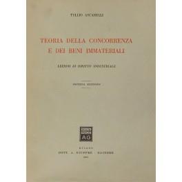 Teoria della concorrenza e dei beni immateriali. Lezioni di diritto industriale - copertina