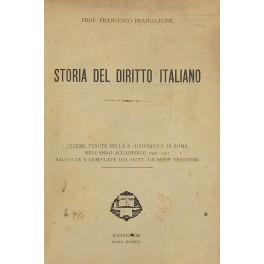 Storia del diritto italiano. Lezioni tenute nella R. Università di Roma nell'anno accademico 1920-1921 raccolte e compilate dal Dott. Giuseppe Vescovini - copertina