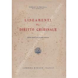 Lineamenti di diritto criminale - copertina