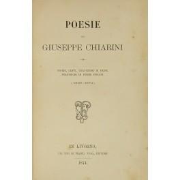 Poesie ... Storie, canti, traduzioni di Heine. Traduzioni di poesie inglesi (1868-1874) - Giuseppe Chiarini - copertina
