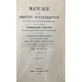 Manuale del diritto ecclesiastico di tutte le confessioni cristiane - copertina