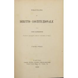 Trattato di diritto costituzionale. Parte prima (unico pubblicato) - copertina