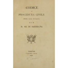 Codice di procedura civile per gli Stati di S.M. il Re di Sardegna - copertina