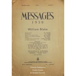 Messages 1939 - William Blake. Premiere annee Tome 1 - Numero 1 - copertina
