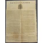 Notificazione. Nuovi provvedimenti sul prezzo di fascine, legna e carbone, nell'interesse dei compratori e dei venditori