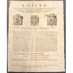 Editto. Sulla interpretazione del bando pubblicato nel 1802 riguardante la proibizione, lavorazione, vendita e introduzione delle polveri da sparo