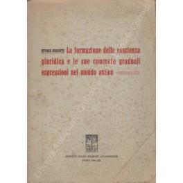 La formazione della coscienza giuridica e le sue concrete graduali espressioni nel mondo antico - Ettore Ciccotti - copertina