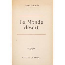 Le Monde desert - Pierre J. Jouve - copertina
