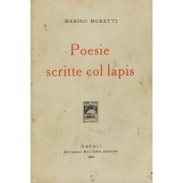 Poesie scritte col lapis - copertina