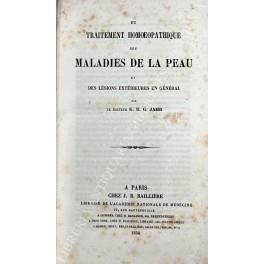 Du traitement homoeopathique des maladies de la peau et des lesions exterieures en general - copertina