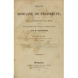 Traite du domaine de propriete ou de la distinction des biens consideres principalement par rapport au domaine prive - copertina