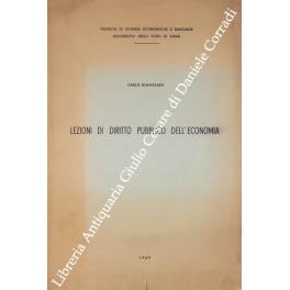 Lezioni di diritto pubblico dell'economia - Carlo Roehrssen - copertina