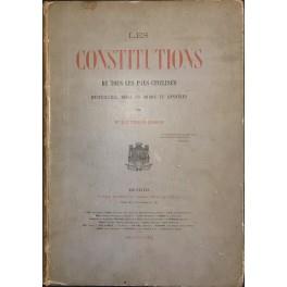 Les Constitutions de tous les pays civilises recueillies, mises en ordre et annotee - copertina