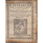 Il Petrarcha con l'espositione di M. Gio. Andrea Gesualdo nuovamente ristampato e con somma diligenza corretto et ornato di figure con doi ravole, una de' Sonetti e Canzoni e l'altra di tutte le cose degne di Memoria che in essa Espositione si contengon