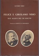 Felice e Girolamo Nisio Due allievi del De Sanctis Premessa di Alberto M. Ghisalberti