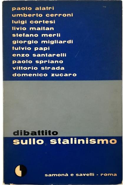 Dibattito sullo stalinismo - copertina