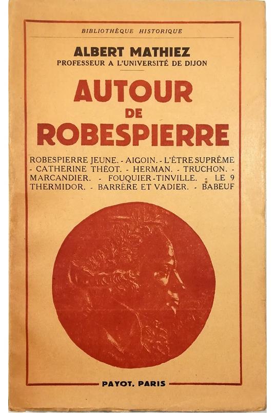 Autour de Robespierre - Albert Mathiez - copertina
