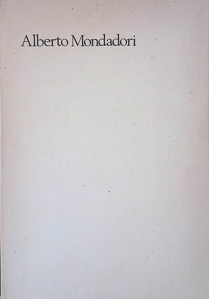 Alberto Mondadori - copertina