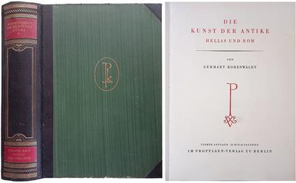 Die kunst der antike Hellas und rom - Gerhart Rodenwaldt - copertina