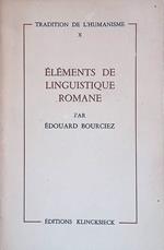 Eléments de linguistique romane