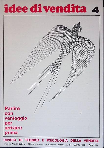 Idee di vendita. Numero 4, aprile 1970, anno XIV. Partire con vantaggio per arrivare prima - copertina