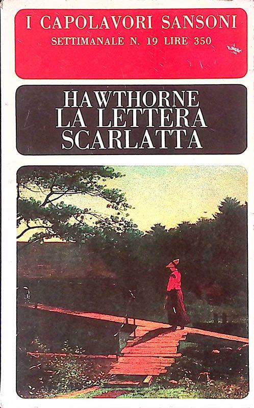 La lettera scarlatta - Nathaniel Hawthorne - copertina