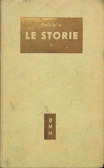 Le storie. Volume II - Polibio - copertina