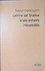 Lettre de Staline a ses enfants reconcilies