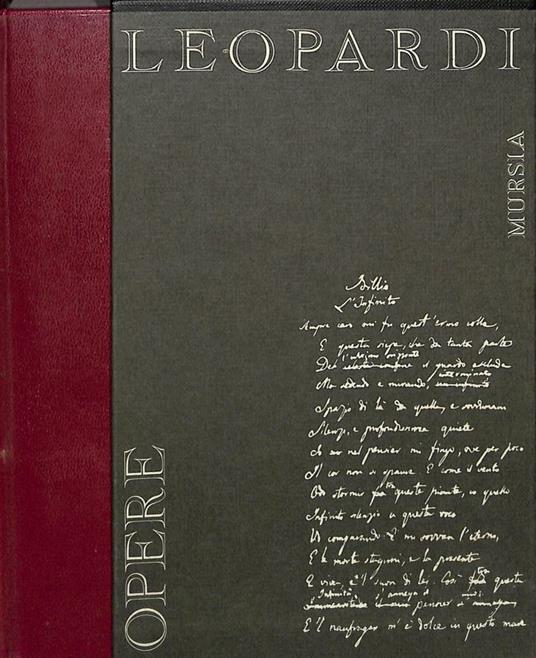 Opere - Giacomo Leopardi - copertina