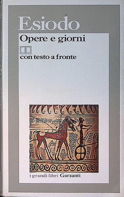 Opere e giorni - Esiodo - copertina