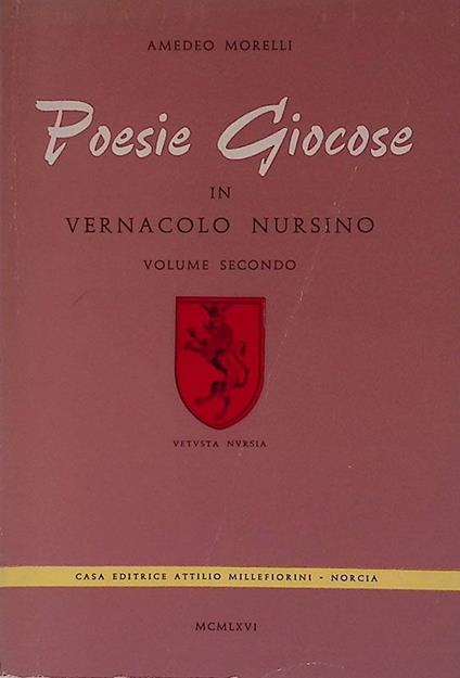 Poesie Giocose in Vernacolo Nursino - Vol. II - copertina