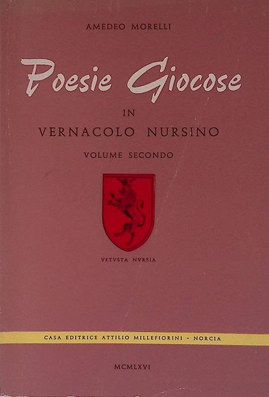 Poesie Giocose in Vernacolo Nursino - Vol. II - copertina