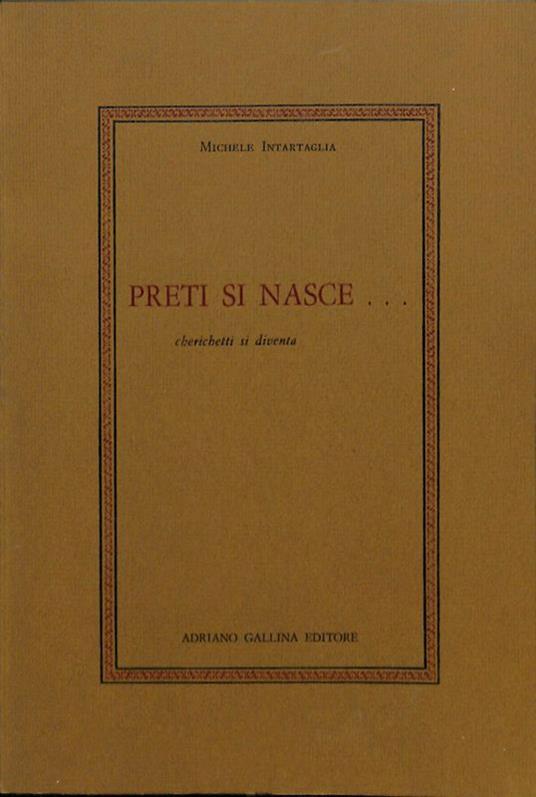 Preti si nasce cherichetti si diventa - copertina