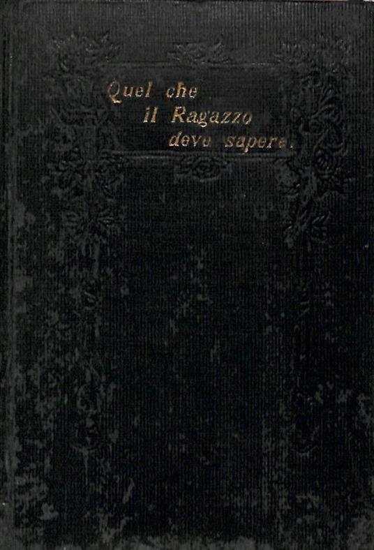 Quel che il ragazzo deve sapere - copertina