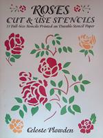 Roses cut e use stencils, 53 full-size stencils printed on durable stencil paper