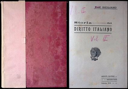 Storia del Diritto Italiano - copertina