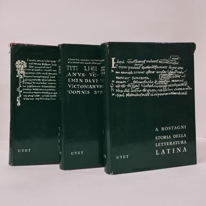 Storia della letteratura latina - Augusto Rostagni - copertina