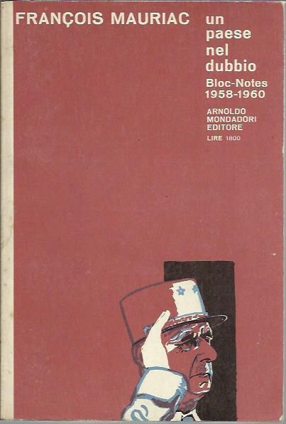 Un paese nel dubbio Bloc-Notes 1958-1960 - François Mauriac - copertina