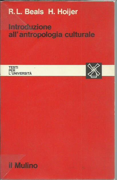 Introduzione all'antropologia culturale - copertina