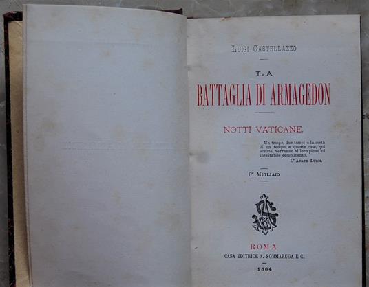 La Battaglia Di Armagedon. Notti Vaticane - copertina