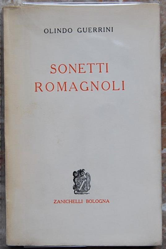 Sonetti Romagnoli - Olindo Guerrini - copertina