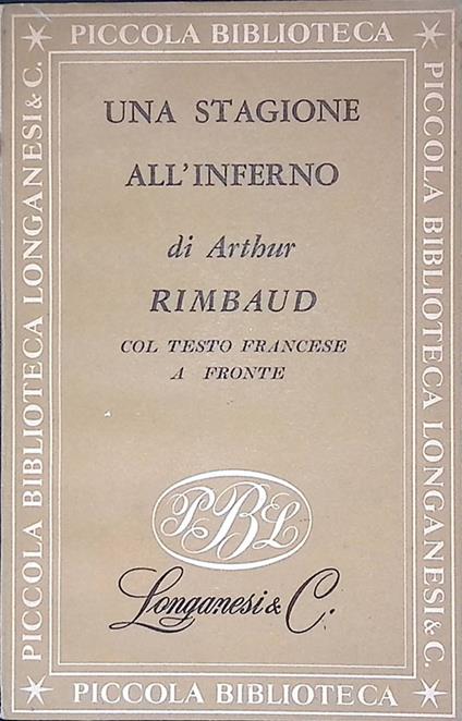 Una Stagione All'Inferno - Arthur Rimbaud - copertina