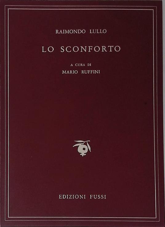 Lo sconforto - Raimondo Lullo - copertina