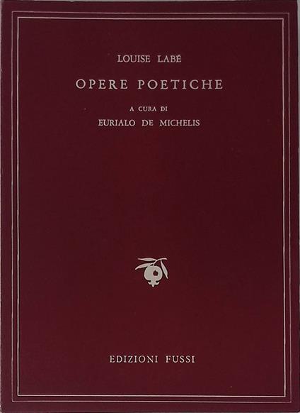 Opere poetiche - Louise Labé - copertina