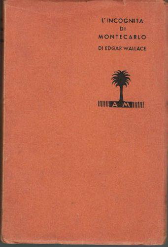 L' incognita di Montecarlo - Edgar Wallace - copertina