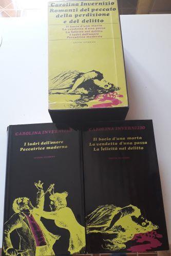 Carolina Invernizzi Romanzi del peccato, della perdizione e del delitto (cofanetto,due volumi ) 1971/1 edizione ( titoli nella foto ) - Carolina Invernizio - copertina