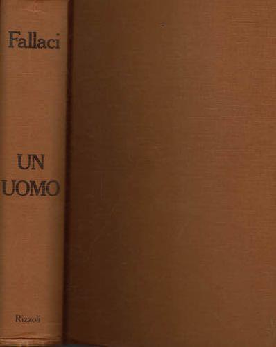 Un uomo - Oriana Fallaci - copertina